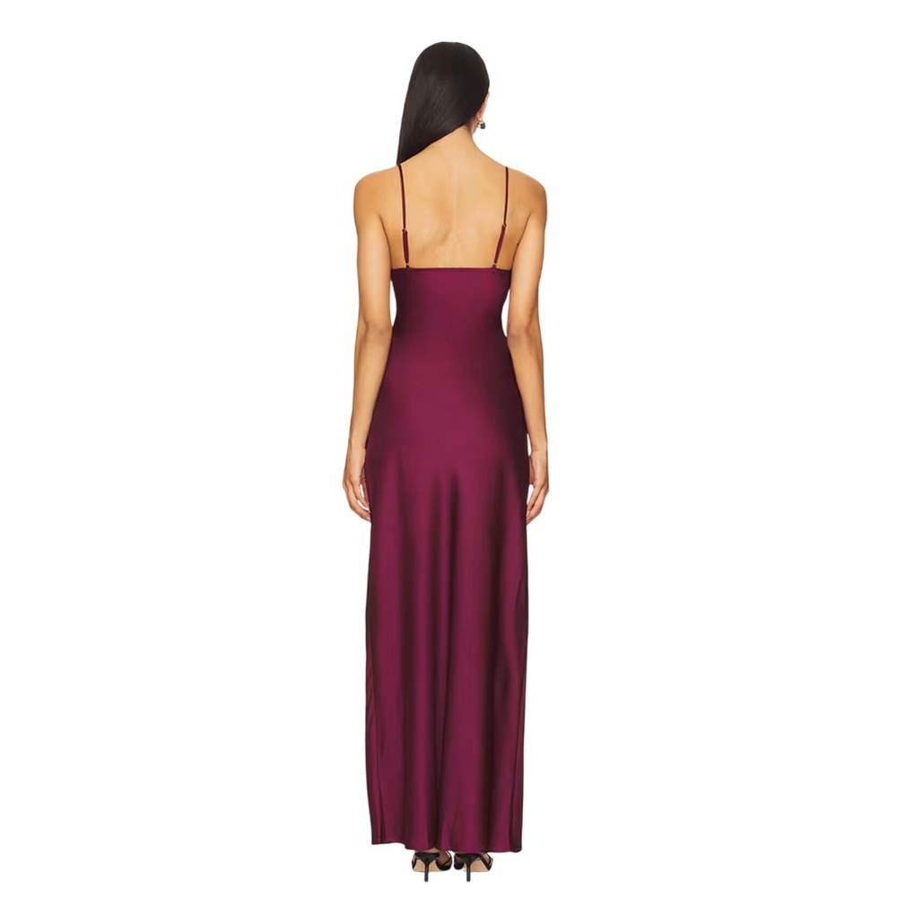 LIONESS x REVOLVE About A Girl Maxi Dress in Maroon Size XS - Picture 3 of 7